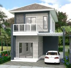 Custom Small House 6.7×10 Meter 22×33 Feet 2 Beds 3 Baths Hip Roof (A4 Hard Copy