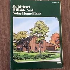 1981 Home Plans Floor Plans Book Modern Solar Energy Hillside Multi-level