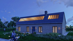 Sustainable Solar Energy Home Plans – 3 Bedrooms, Skylights, Carport