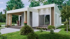 32×33 Feet Small House Plan 9.6×10 Meter 2 Bed 1 Bath PDF & A4 Hard Copy