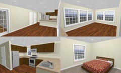 44×48 Apartment with 2-Car 1-RV Garage – PDF FloorPlan – 1,648 sqft – Model 1A