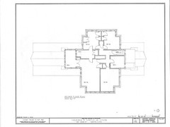 Prairie Style home by Walter Burley Griffin, PRINTED architectural drawings