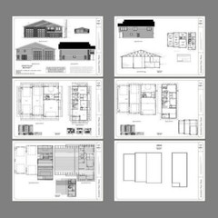 60×48 Apartment with 2-Car 2-RV Garage – PDF FloorPlan – 1,604 sqft – Model 1