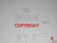 Creekside House Plan 1,639 SQFT 3 BED 2.5 BATH 1.5 Story Printed House Plan Set