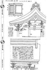 Japanese Traditional Building Plan Shrine “NAGARE” Temple House Drawing Detail