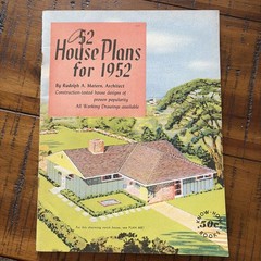 Vintage MCM Mid Century Home House Plans Book Catalog 52 Plans For 1952