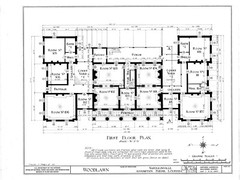 Woodlawn Plantation, LA, architectural plans, traditional southern style home