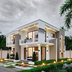 Modern 4-bedroom Luxury House Plan