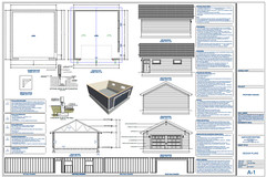 Double Car / 2 Car Garage Plan / Architectural Blueprints – 24 x 26