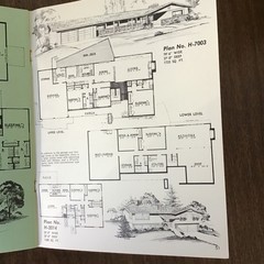 1981 Vtg Contemporary Home Plans HOUSE Floor Plans Book SEE INDEX Hillsides