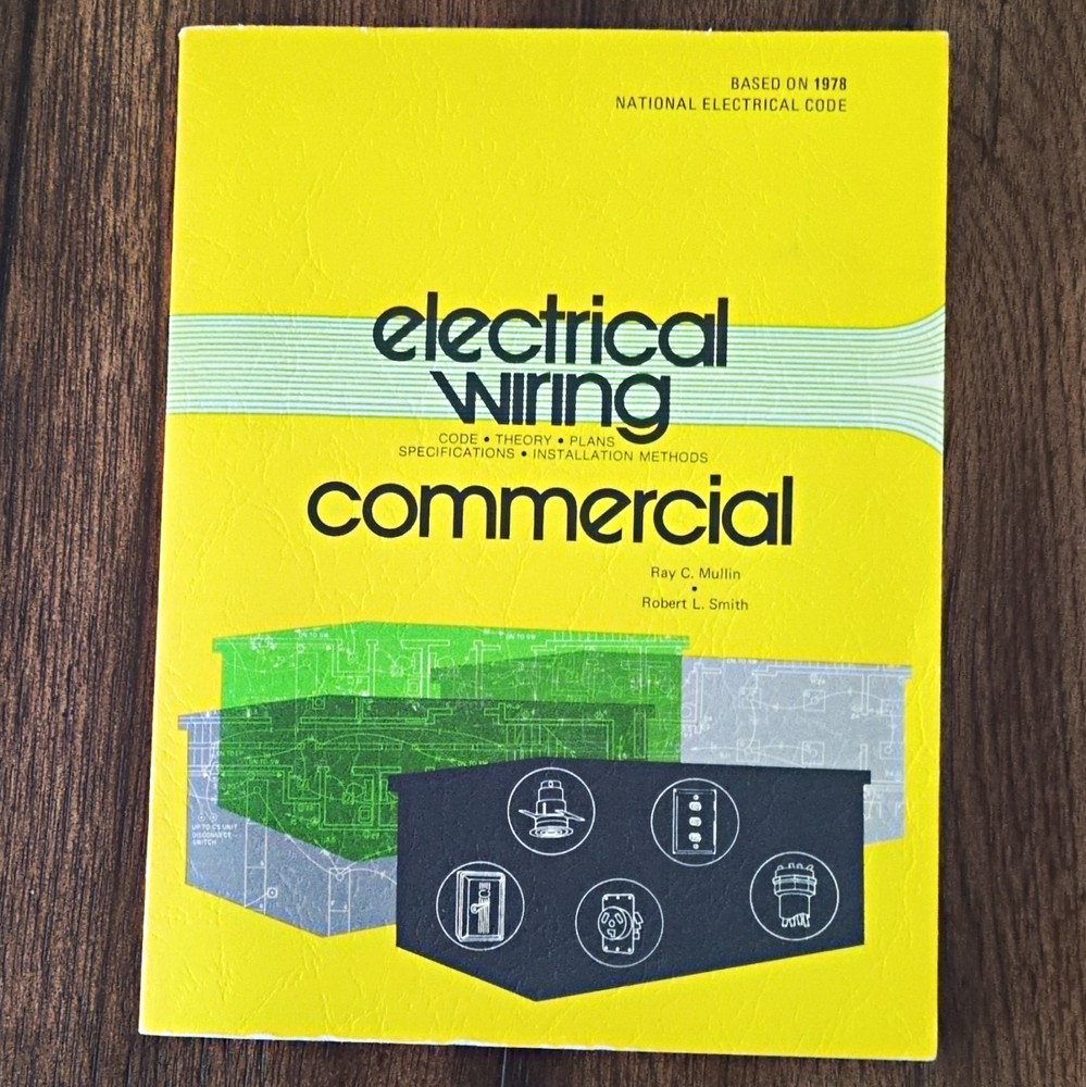 Delmar Publishers Electrical Wiring Commercial Building Book w/ Plan Sheets