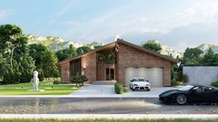 Long House 4 Bed, 3 Bathroom, CAD Blueprints Metric