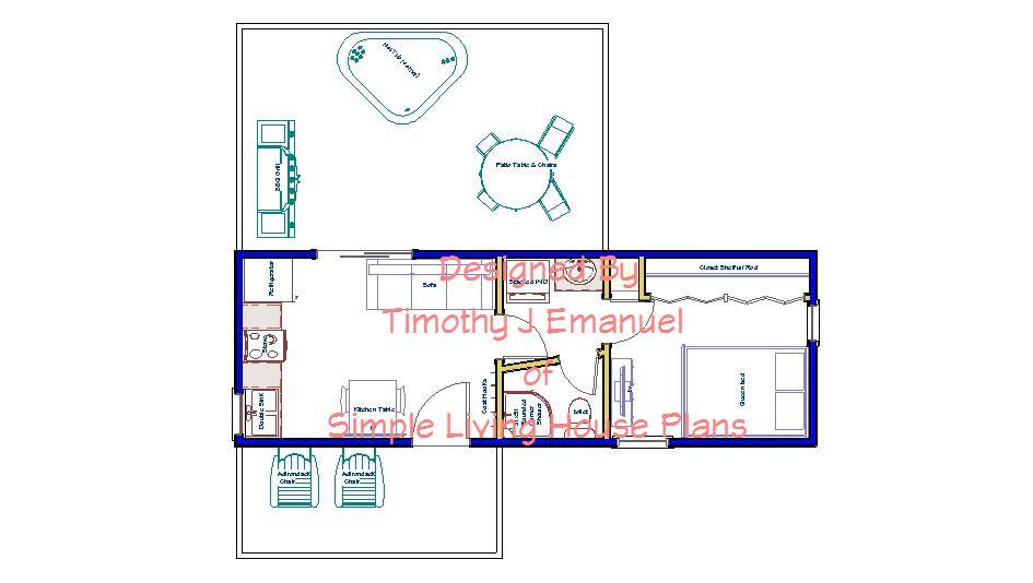 314sqft – 10’x31′ – 1bedrm/1bath-Tiny House design – ala cart
