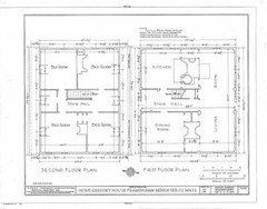 Dutch Colonial house plans, detailed blueprints, New England home, printed plans