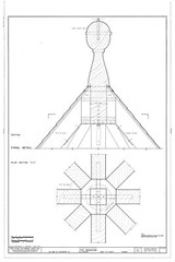 Historic Colonial Williamsburg Octagon brick house printed plans, 2 stories