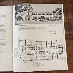 Vintage 1949 MCM Mid Century Home Hotels Apartment Plans Designs Catalog