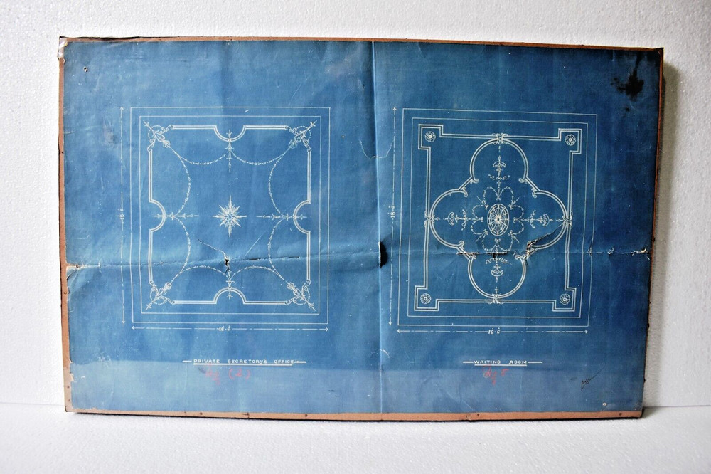 Antique Bhavindra Vilas Palace Jamnagar Architectural Plan Lay-Out First Floor”7