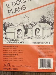 UCANDO Doghouse Plan Furniture 2 Designs Blue Print Gable/ Gambrel Dog House