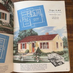 Vintage 40s 50s MCM Mid Century Home Designs House Plans Catalog Small Homes