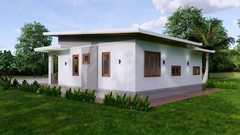 30×30 Feet Small House Plan 9×9 Meter 3 Beds 2 Bath Shed Roof PDF (A4 Hard Copy)