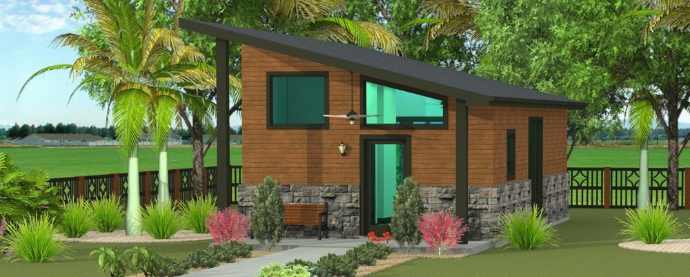 Custom Cabin Home Plans – 1 Bed 1 Bathroom 606 sqft – $75,000 (Cost to Build)