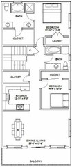 60×50 Apartment with 2-Car 2-RV Garage – PDF FloorPlan – 1,637 sqft – Model 2G