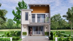 20×30 Feet Small House Plan 6×8.5 Meter 2 Beds 1 Bath Flat Roof (A4 Hard Copy)
