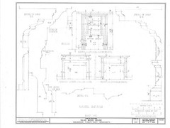 Gambrel roof Colonial home plan, clapboard siding, many rooms, printed drawings