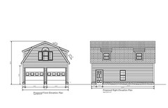 22’X30′- 30’X22′ GARAGE PLANS GAMBREL ROOF END GARAGE PLANS 22-2230-GMB-2Z