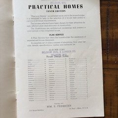 Vintage 1953 MCM Mid Century Home Designs House Plans Practical Homes Catalog