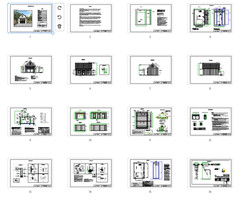 One Car Garage Plans with Loft & Covered Porch/Workshop Shed Blueprints