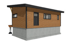 16′ x 30′ Mini Lake Cabin Timber Frame Plan Set