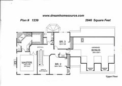 (2) Sets of Blueprints – House Plans 2846 sqft Saltbox Traditional Colonial Home