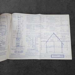 Vintage 1979 Matern Design 965 Blueprints 11-Page Solar Energy Edition Rare