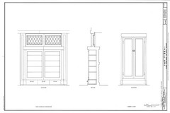 4 bedroom open plan home by Frank Lloyd Wright, printed architectural drawings