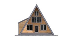 32’x70′ 3 Beds, 1 Bath A-Frame Cabin DIY Architectural Build Plans 209 pages PDF