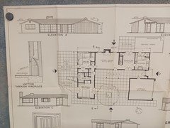 VTG 1950s Ranch Cottage Good Housekeeping Floor Plan MCM Cliff May Mid Century