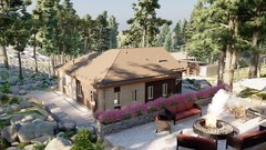 Mountain House 3 Bed, Bathroom, 2 Car Garage CAD Blueprints Metric/Imperial