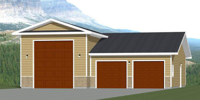 44×48 1 RV Garage – 1,921 sq ft – PDF Floor Plan – Model 1C