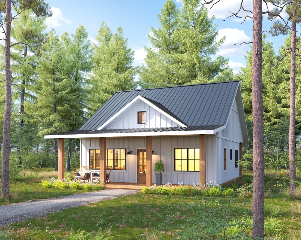 30 x 30 American Cottage Architectural & Construction Plans – PDF Download