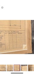 vintage set of 7 blueprint sheets from nationwide plan book company