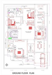 Custom Luxury Farm House Plan 5 Bedroom, 2 Kitchen, DrawingRoom Pdf Architect