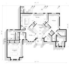 BLUEPRINTS MEDITERRANEAN TWO STORY HOUSE PLAN ARCHUP #105M 
