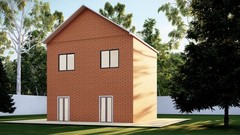 27×23′ Two-Story 3 Bedroom Home Building Plans
