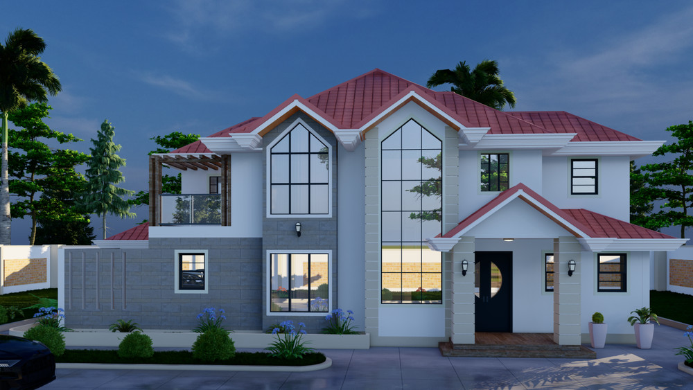 Modern Villa House Design (4 bedroom)