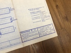 14 Vintage Firestone Tire And Rubber Blue Prints Rare 1980’s