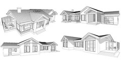 90’x55’ 3 Bed, 2 Bath, Garage, Porch, Architectural House Plans PDF Download.