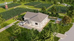 Rural Residence 3 Bed, Bathroom, 2 Car Garage CAD Blueprints Metric/Imperial