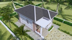 15×25 Feet Small House Plan 4.5×7.5 Meter 1 Bed 1 Bath PDF & (A4 Printed Plans)