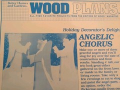 BETTER HOMES AND GARDENS WOOD PLANS ANGELIC CHORUS CUTOUT OFS- # 1019